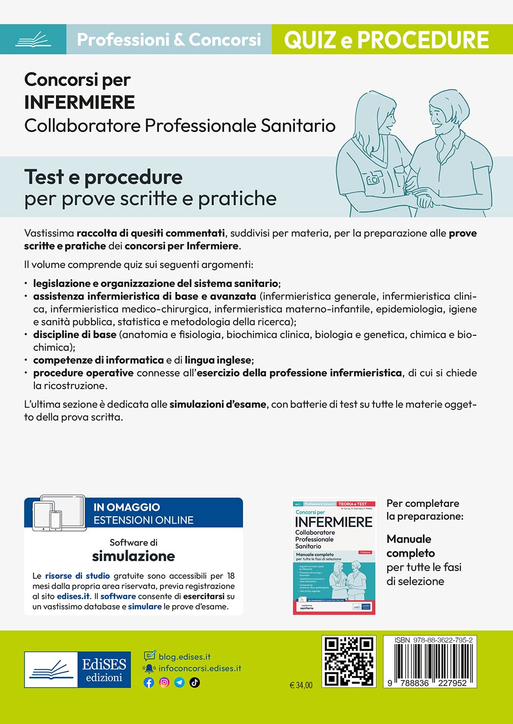 Concorsi per infermiere: test e procedure. Con software di simulazione