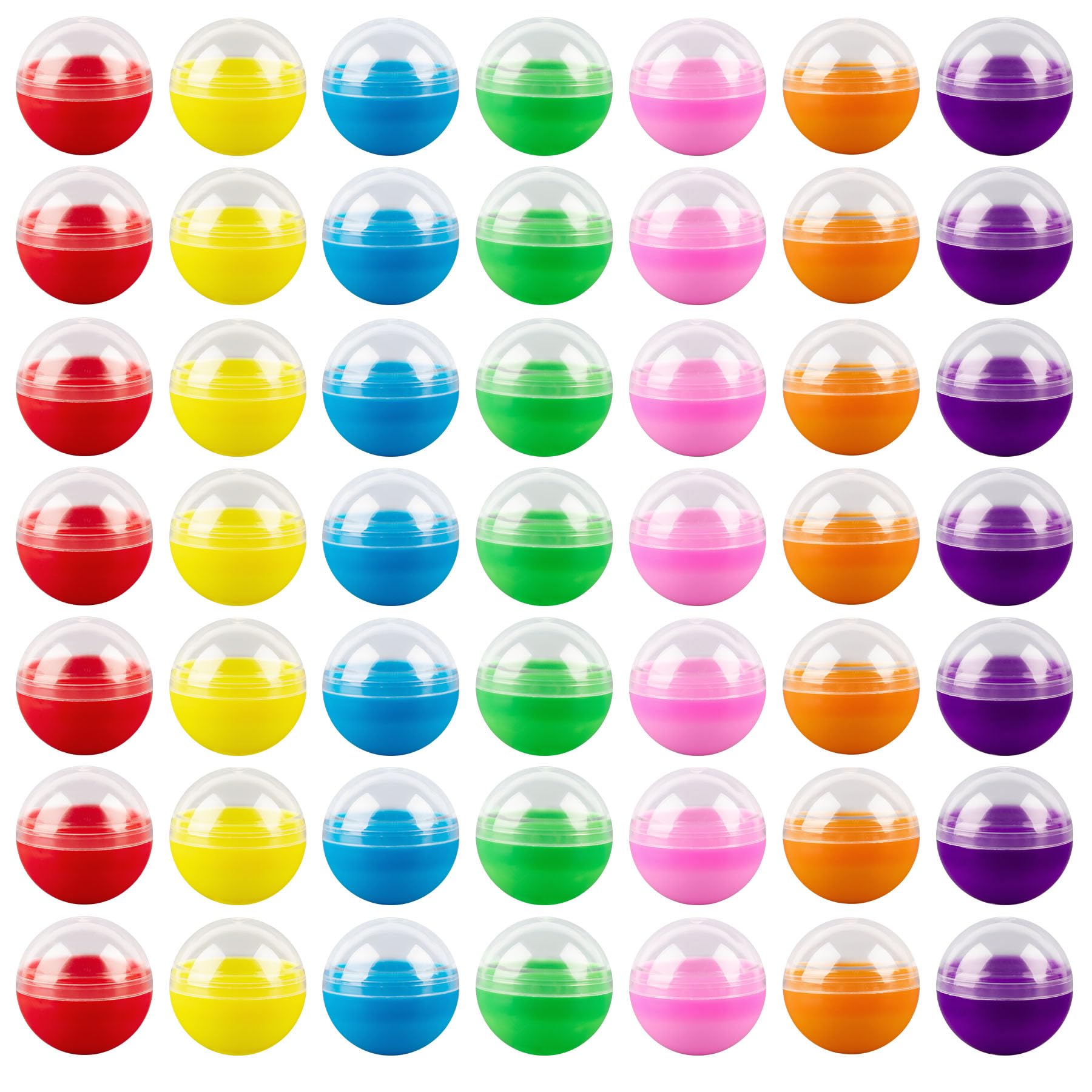 Capsules rondes colorées de 2,8 cm pour remplir vos distributeurs vides sans blocage mécanique