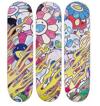 supreme 村上隆deck スケボー デッキ シュリンク付き 中古品 SUPREME 村上隆 スケートボードデッキ - メルカリ