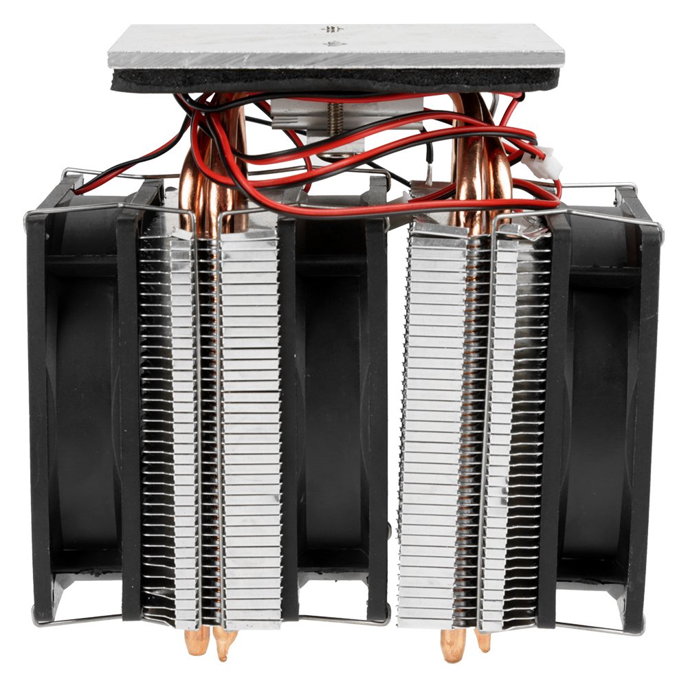 Dispositivo di raffreddamento termoelettrico, kit di raffreddamento a semiconduttore di refrigerazione termoelettrica Peltier fai te, condizionatore mini frigorifero 12V 10A