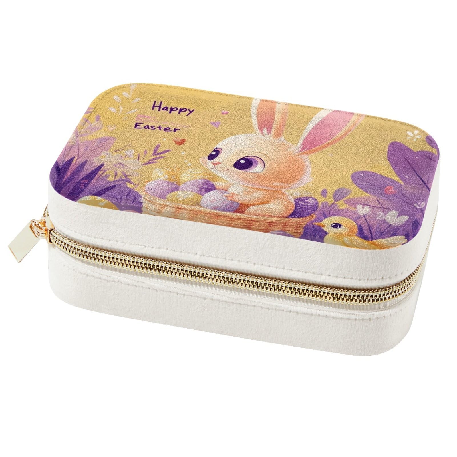 Boîte à bijoux nomade pour éviter les colliers emmêlés coffret de transport bagues lapin