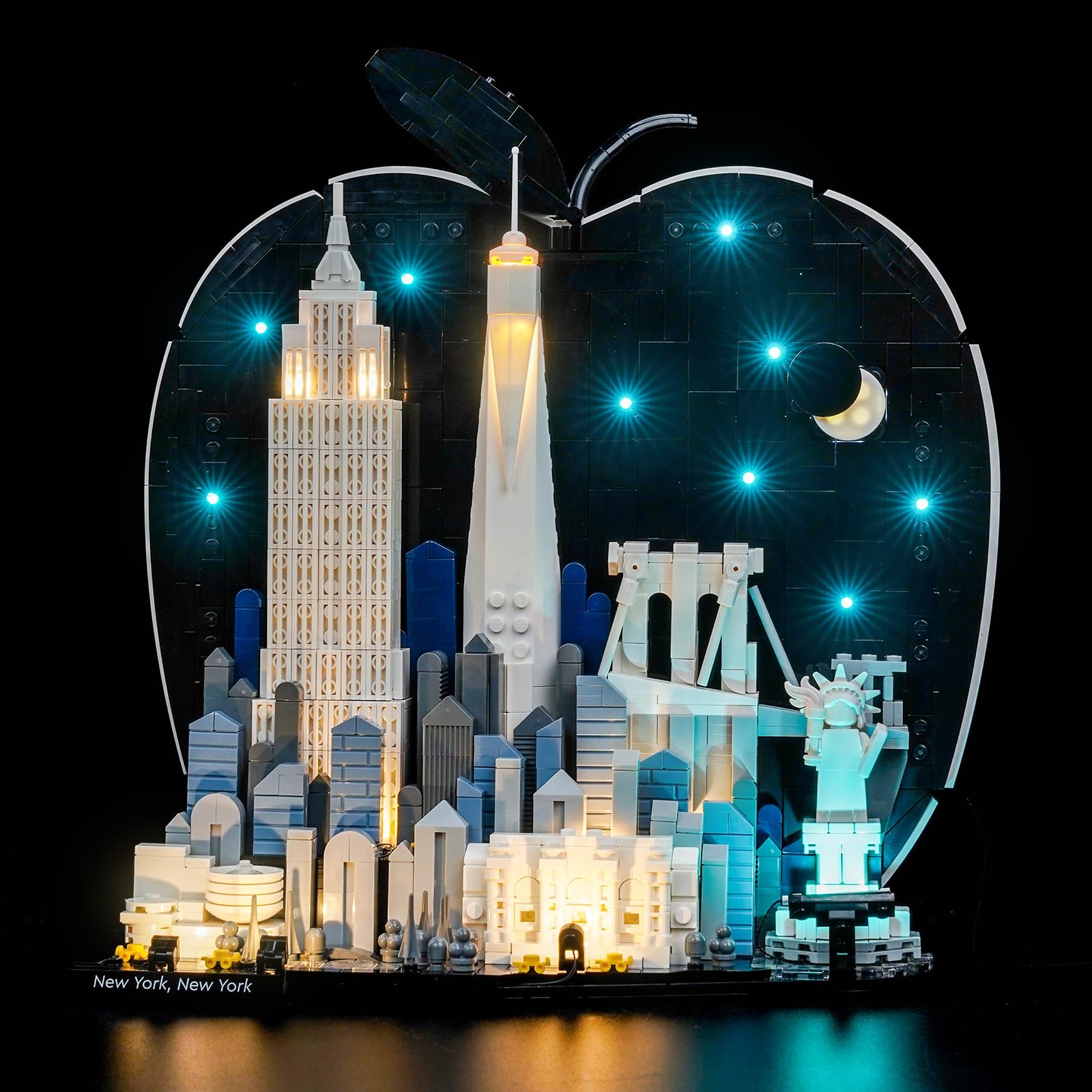 Led Licht Set Kompatibel mit Lego 21066 New York City – The Big Apple (Kein Modell), Dekorationsbeleuchtungsset Compatible with Lego New York City – The Big Apple Bausteinen Modell