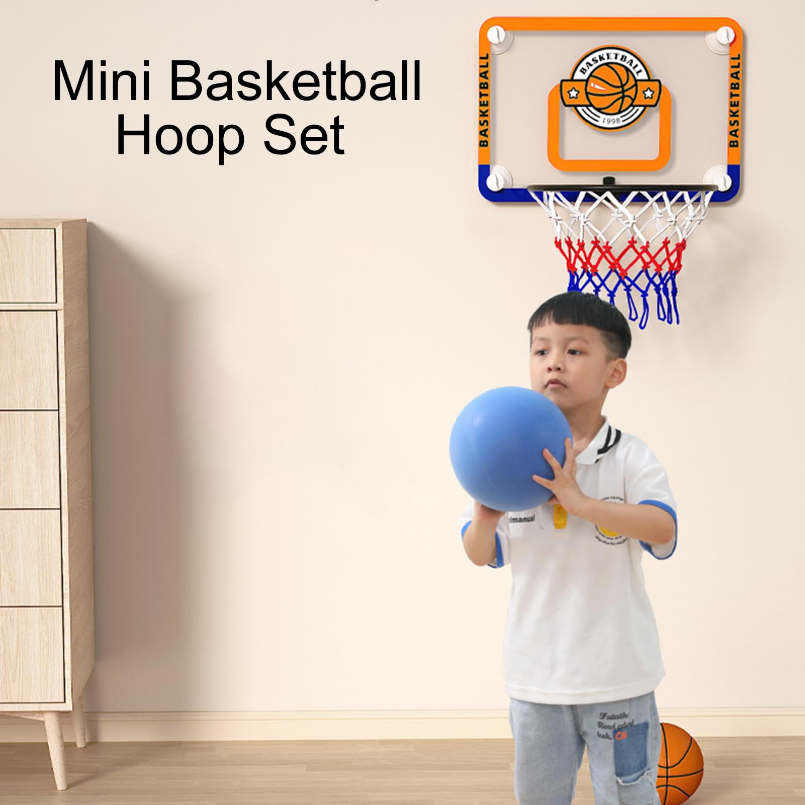 Canasta de Baloncesto de Interior Juego Deportivo con y Pelota Sin | Juego de Baloncesto de Interior para Interiores Para Adolescentes Niños y Adultos Hogar