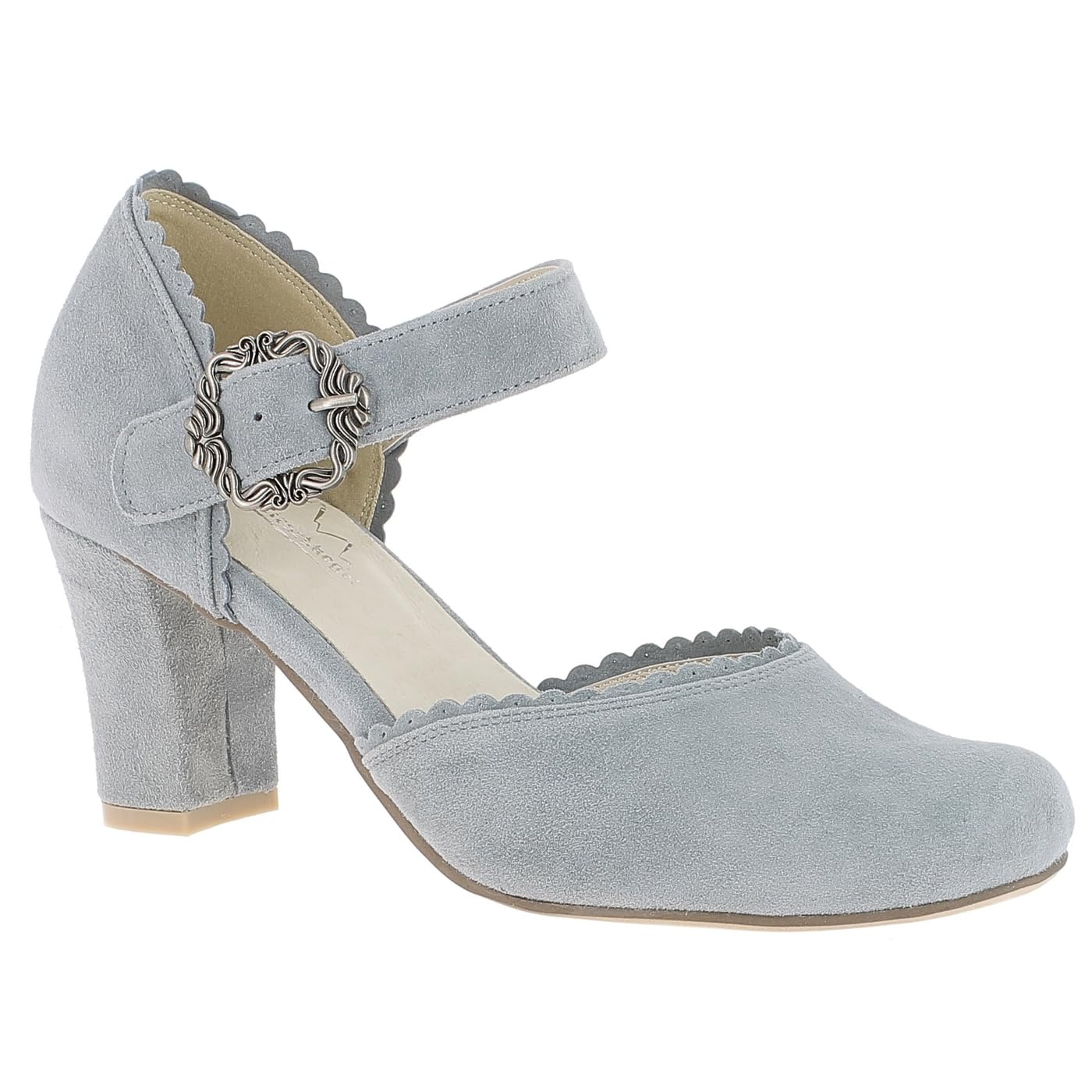 Hirschkogel 3005715 Women's Court Shoes, Gray, 8.5 UK