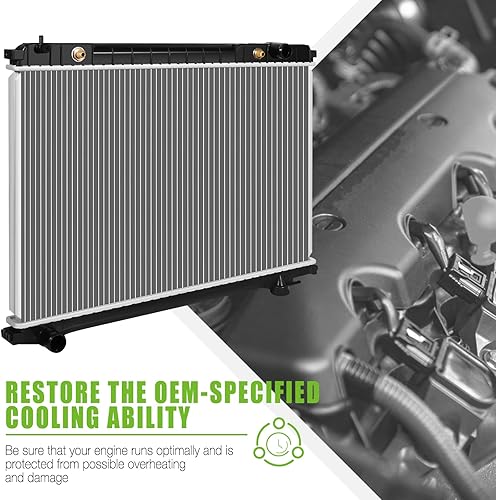 Vista 5 de SCITOO Reemplazo completo del radiador de aluminio para 1993-1998 para Toyota para T100 2.7L 3.0L 3.4L 2090 Radiador