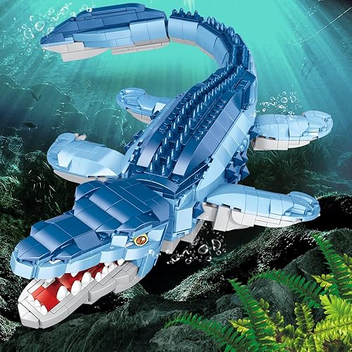 Miniatura 2 de Mesiondy Juego de bloques de construcción de dinosaurios, juguetes de dinosaurio STEM para niños de 6 7 8 9 10 11 12 13 14 años (1158 piezas)