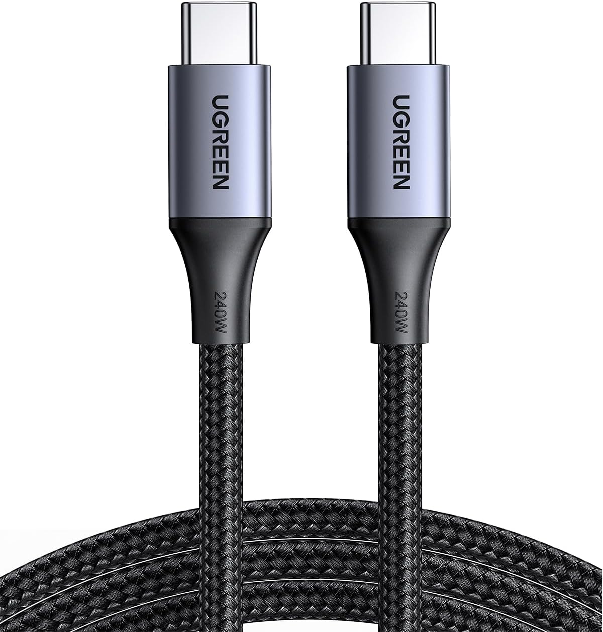 UGREEN 240W USB C to USB C Cable, Fast Charging Cable, 6.6ft, Black