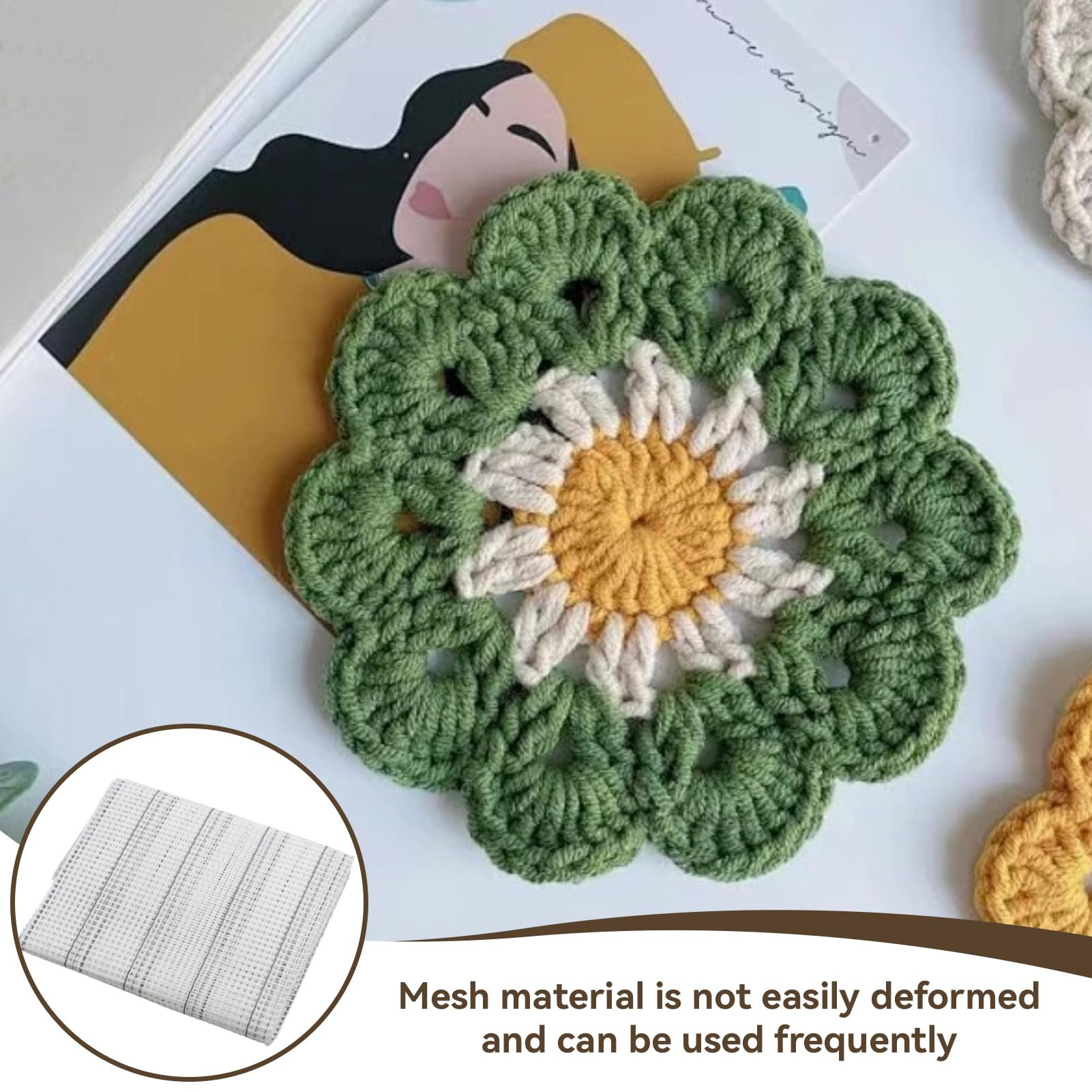 Haken Mesh Canvas Klink Haak Tapijt Canvas Haken Mesh Tapijt Stof Tapijt Maken Canvas Blank Tapijt Diy Tool