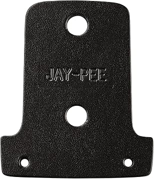 Jay-Pee NYPD Style Badge Backer and Name Plate Holder NY Police Oval Badge Holder, Genuine Black Leather