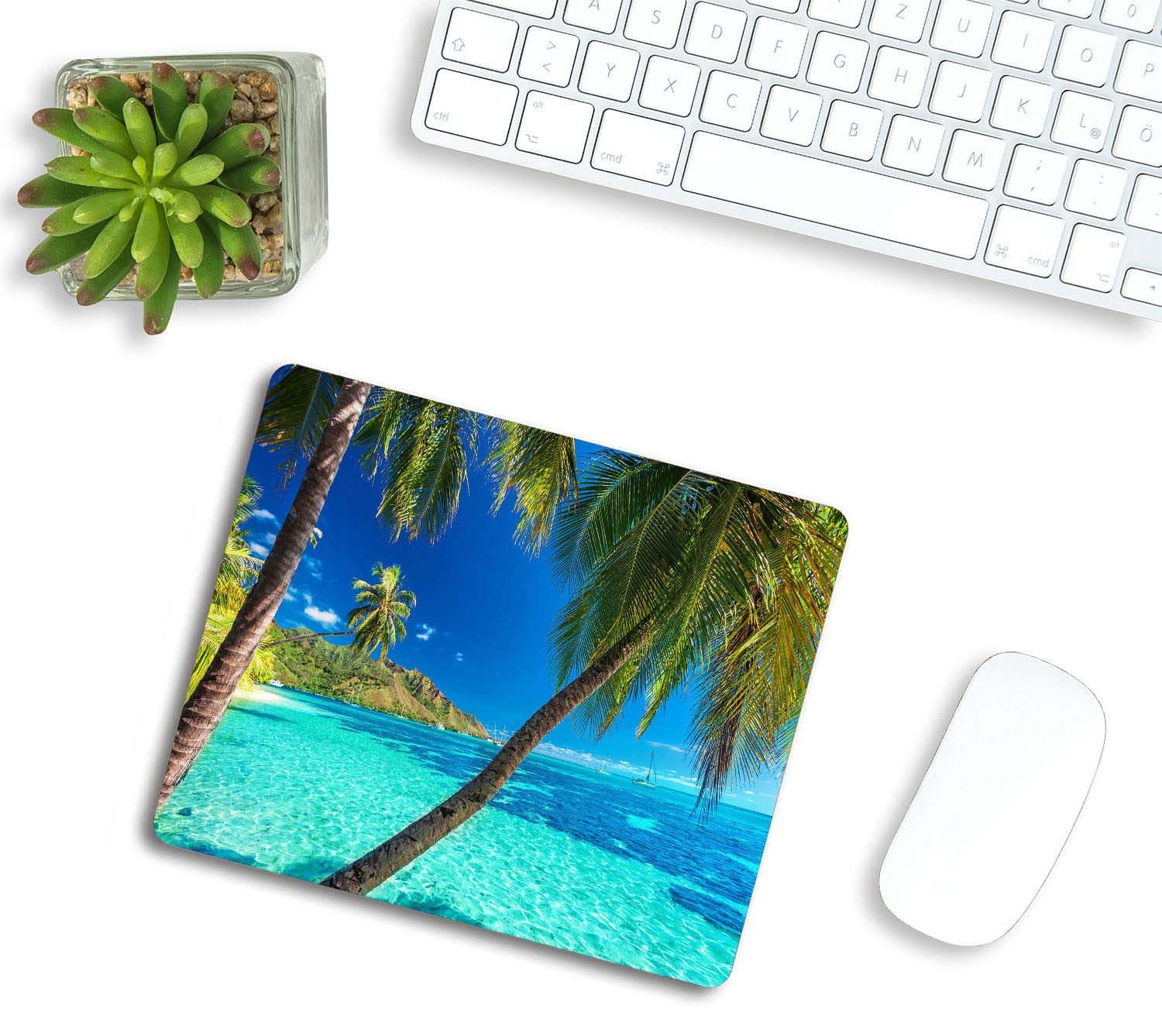 Tropical Beach Palm Mouse Pad Gaming XL Home New HD Mousepad XXL Anti Slip Office Natural Rubber Carpet Computer Table Mat I.365530949