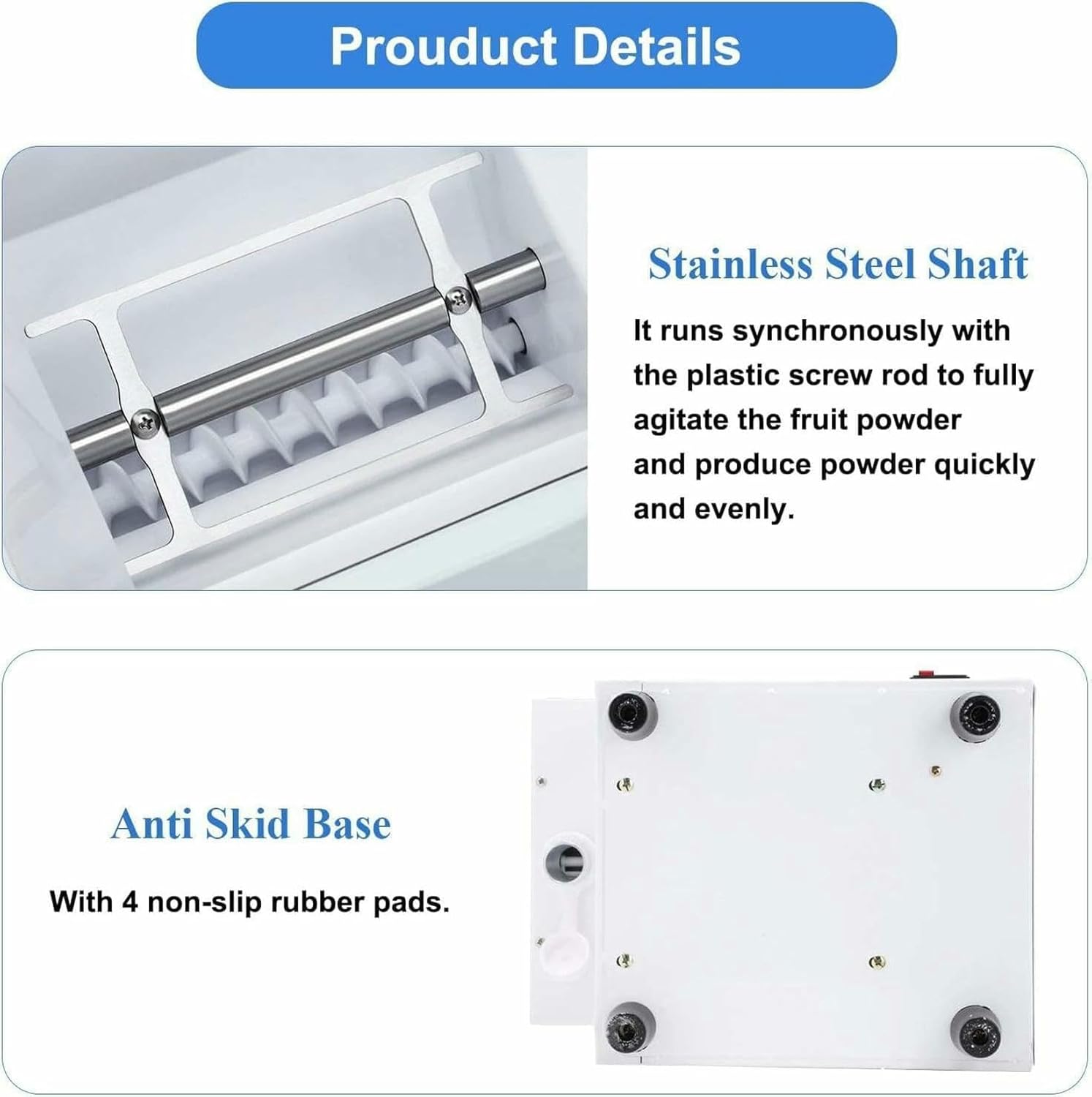 Automatic Dispenser of Fruit Powder, 3.5 L, Fructose and 5 L Doser, for Cream, Sugar, Cocoa and Coffee ~/