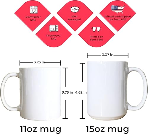 Vista 5 de Tazas de café personalizadas - Texto personalizado, foto, logotipo, imagen de collage, nombre inicial taza de monograma y tazas mágicas de cerámica