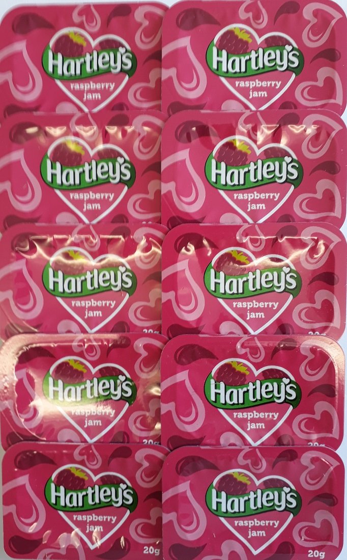 20 x 20g Hartley's Raspberry Jam Portions