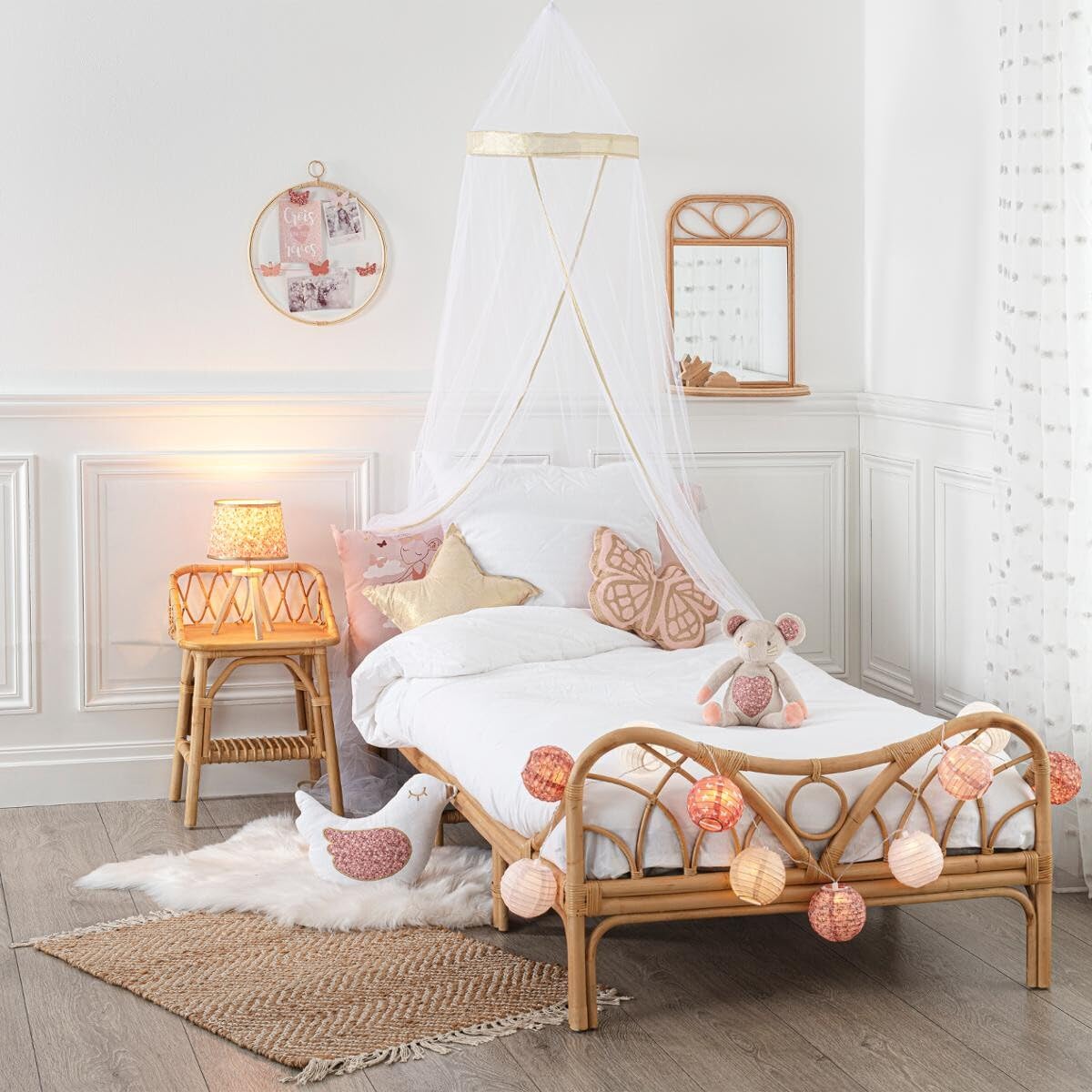 ATMOSPHERA CREATEUR D'INTERIEUR - Comodino per bambini in rattan h56cm