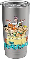 Vista 1 de The Flintstones Vaso aislado de acero inoxidable vintage