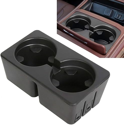 ECOTRIC Portavasos compatible con Chevy Silverado Avalanche Tahoe Sierra Suburban Yukon 2007-2014, repuesto para consola central 19154712 inserto de