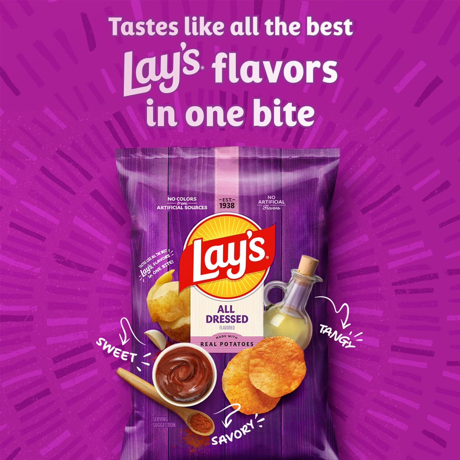 Lay's Lot de 40 chips de pommes de terre classiques 28 g