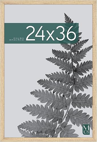 Vista 153 de MCS Studio Gallery Marco para póster de 16 x 24 pulgadas, imitación de veta de madera de color negro, colgar en horizontal o vertical, grande
