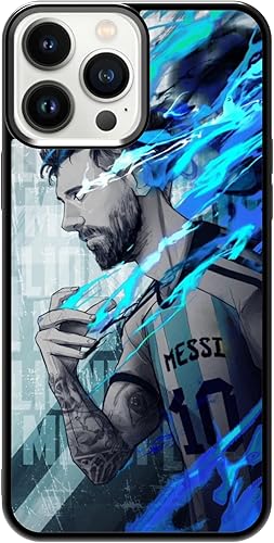 Miniatura 9 de Onemiliayears Cool Soccer - Funda para iPhone 14 Pro Max, diseño antideslizante y absorción de golpes, marco de gel de sílice suave, funda negra