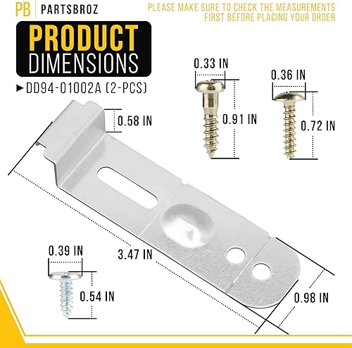 Miniatura 2 de Samsung Soporte de montaje para lavavajillas DD94-01002A Kit de montaje de lavavajillas de repuesto #DD94-01002A AP4450818 DW80K5050US PS4222710 -