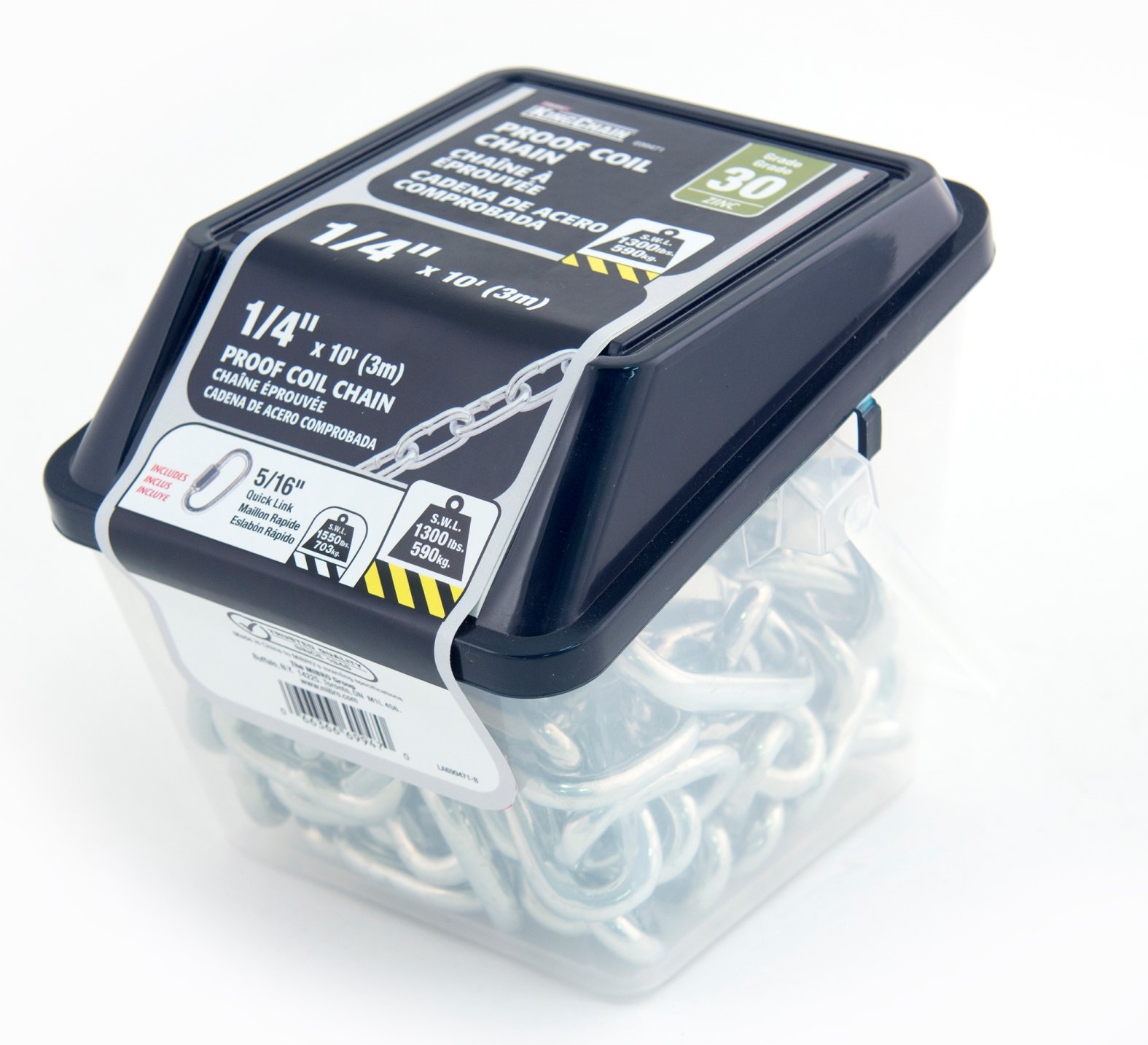 KingChain Grade 30 Coil Chain - 10ft -6 KingChain Grade 30 Coil Chain - 10ft -6