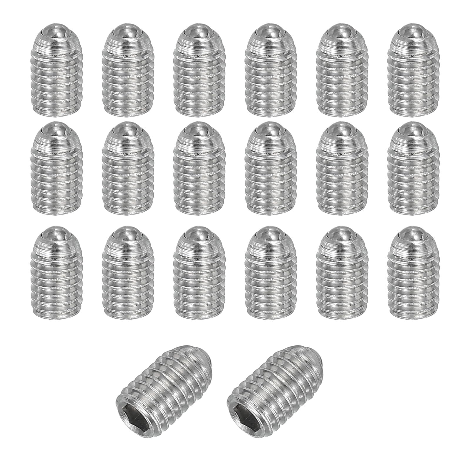 PATIKIL M5x8mm Ball Point Set Screws