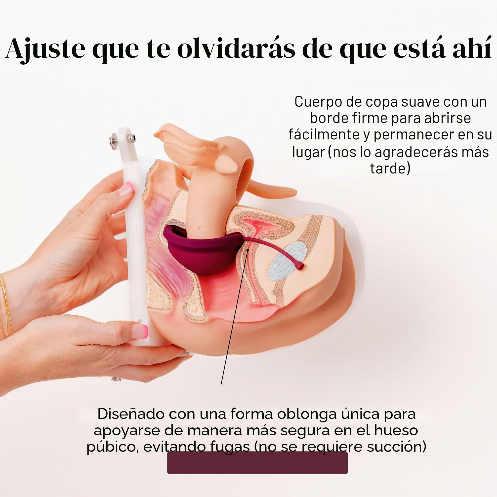 Paquete de 2 discos menstruales y aplicador, sin metales ni toxinas, 100% silicona de grado médico, disco de período reutilizable más suave, se inserta y se retira como un tampón, capacidad de 3 y 7