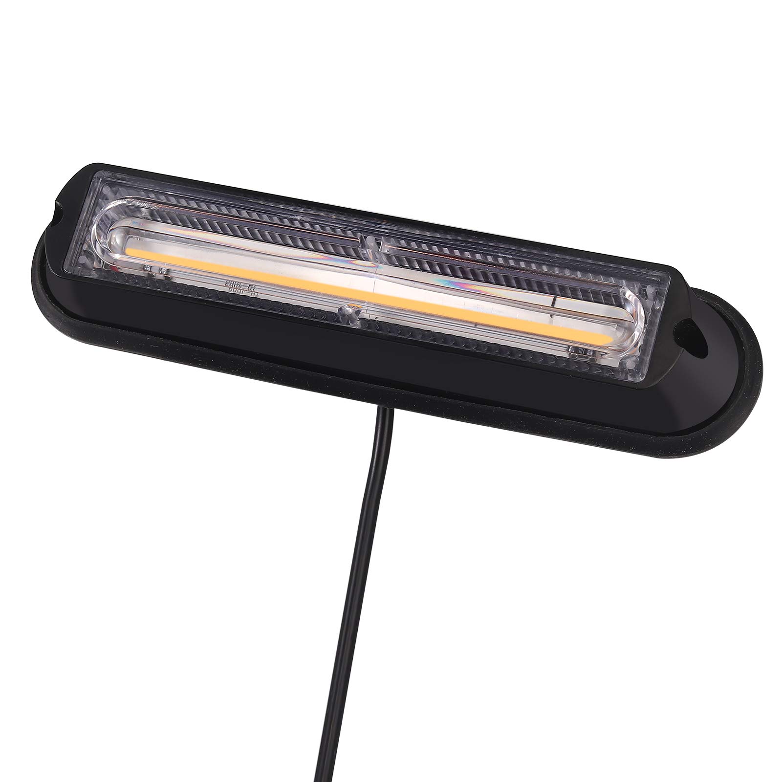 Justech 2x 30cm COB światło ostrzegawcze 12V 24V stroboskopowe światło ostrzegawcze Beacon migające światło moduł błyskowy światło awaryjne Uwaga migające światło do pojazdów awaryjnych, naprawczych