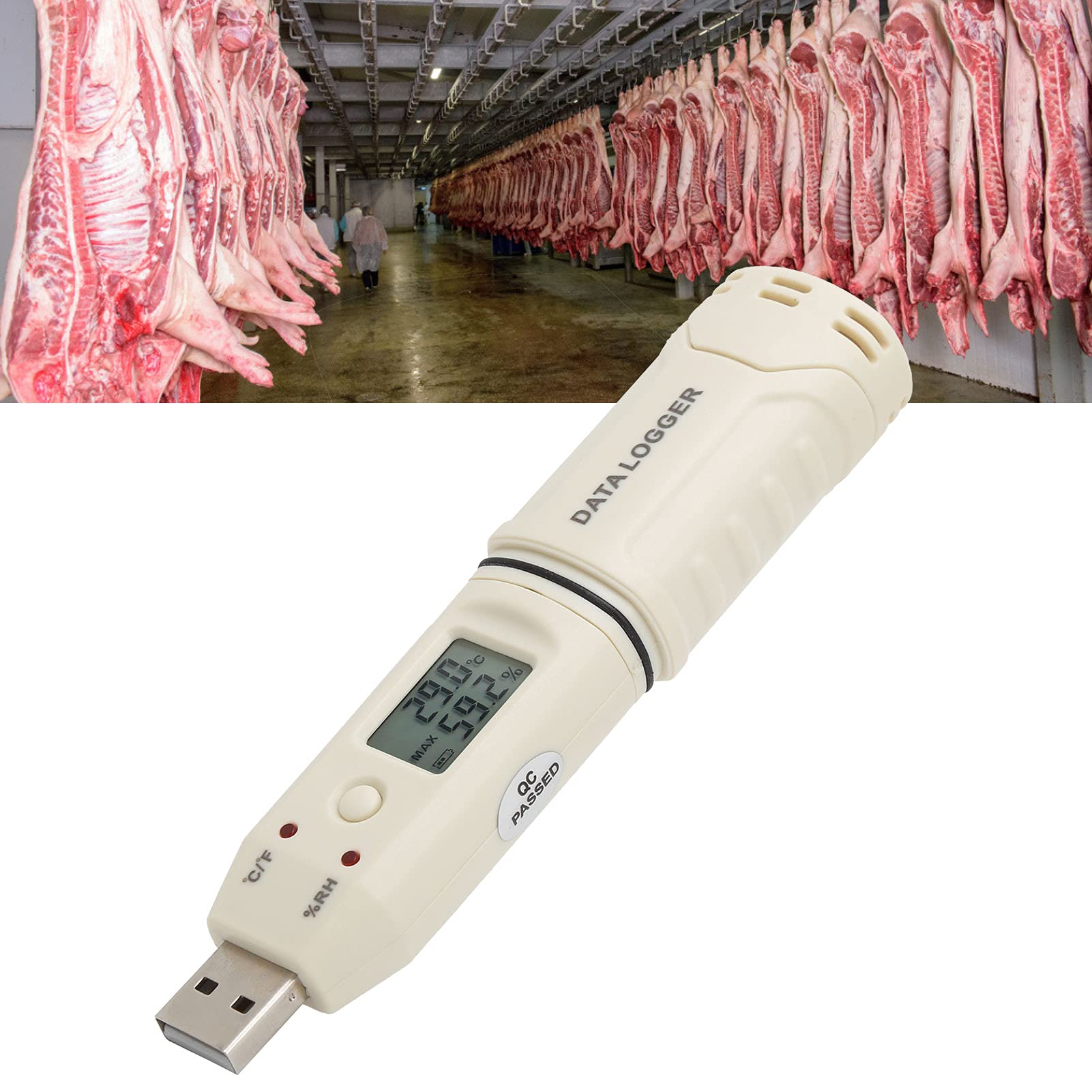 ceavo Temperature Recorder, Automatic Temperature Logger Smart for Laboratory for Warehouse-picture-21