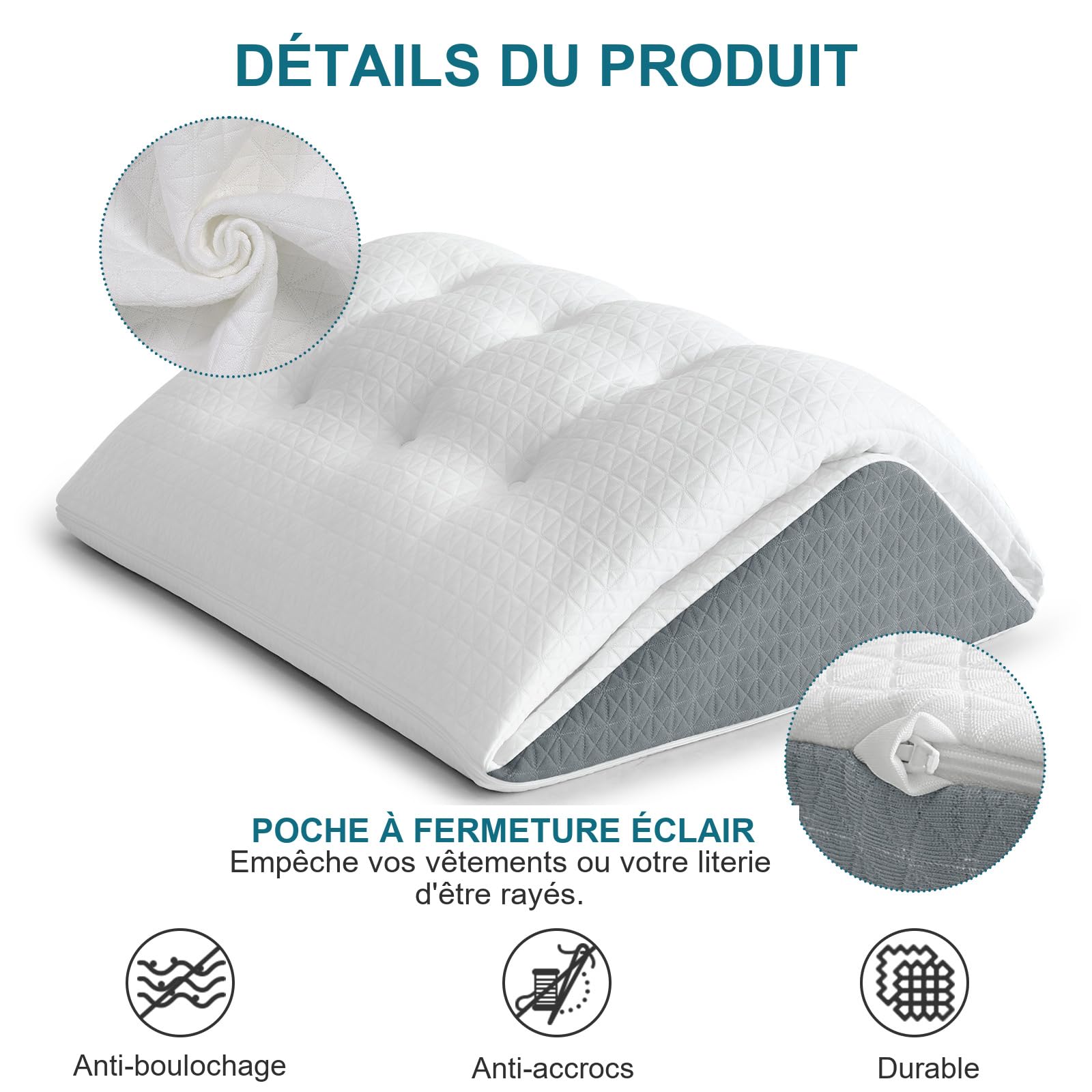 Cuscino per ginocchia in memory foam a due strati