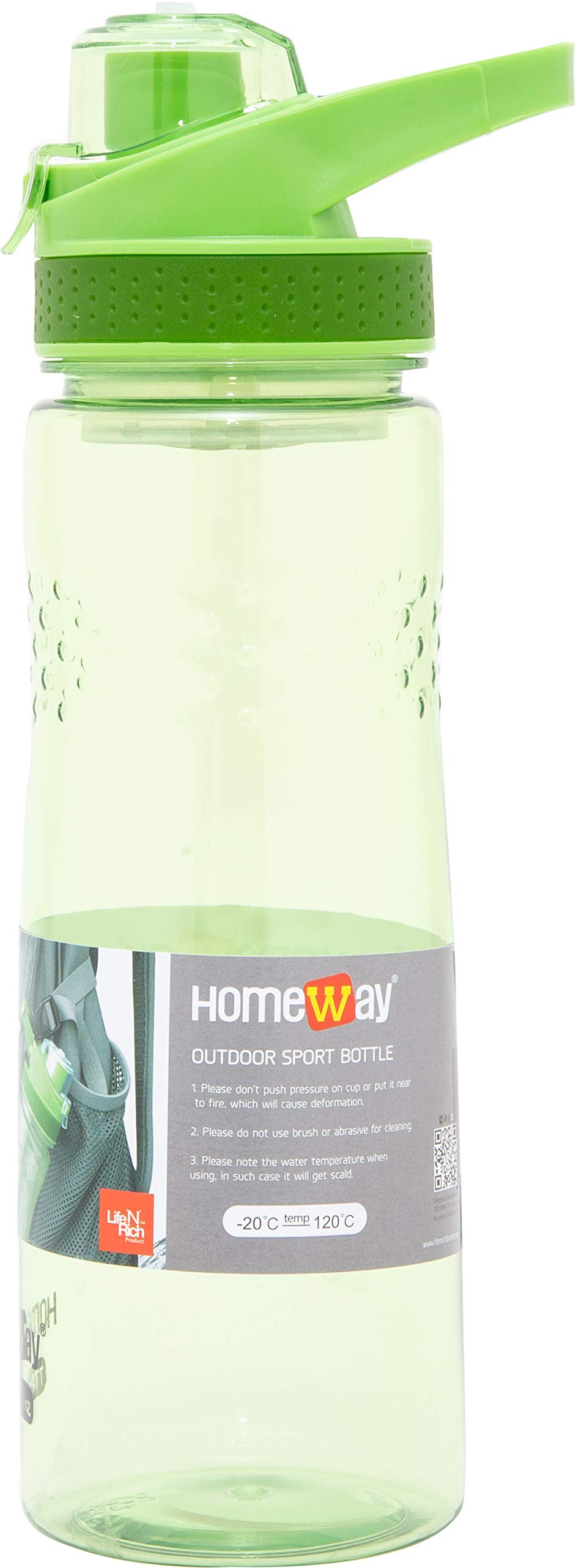 HOMEWAY - OUTDOOR SPORTY WITH CLIP, 770 ML WATER BOTTLE (ASSORTED COLOR)