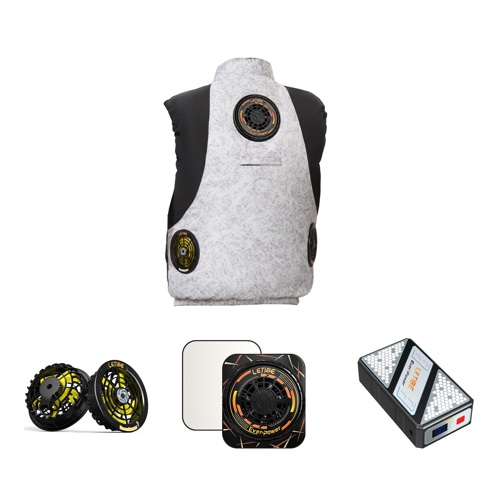 Amazon.co.jp: [Ever-Power] 空調作業服 ベスト ペルチェベスト