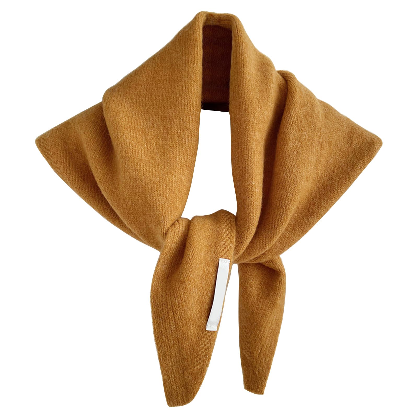 divuukyi Decorative Triangular Shawl Knitted Scarf Breathable Knitwear Fichu Shawl For Outdoor Indoor Warm Scarf Women Headwear