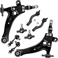 Vista 1655 de Detroit Axle - Kit de suspensión frontal de 8 piezas para Dodge Journey 2009-2015, 2 brazos de control inferiores, 2 rótulas, 2 varillas