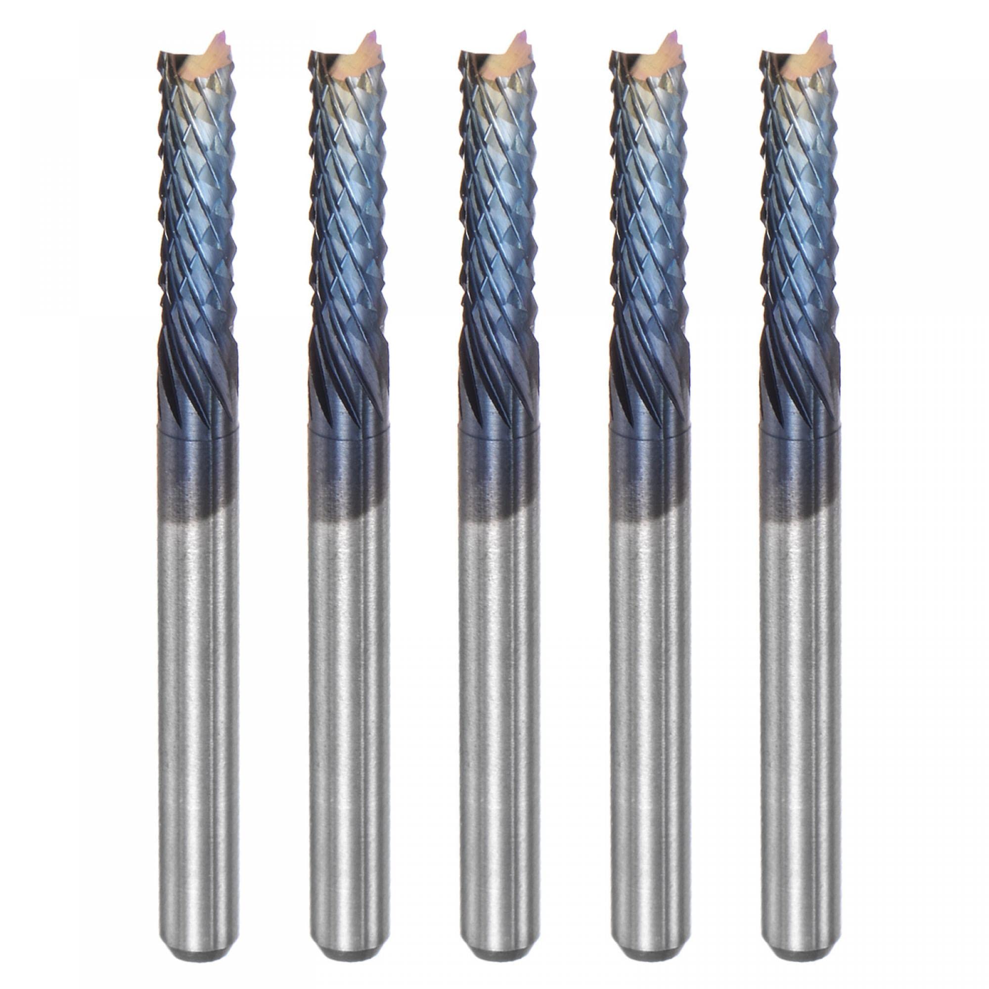 Magnate 2201 1 Flute Compression Mortise Spiral Router Bit - 1/4