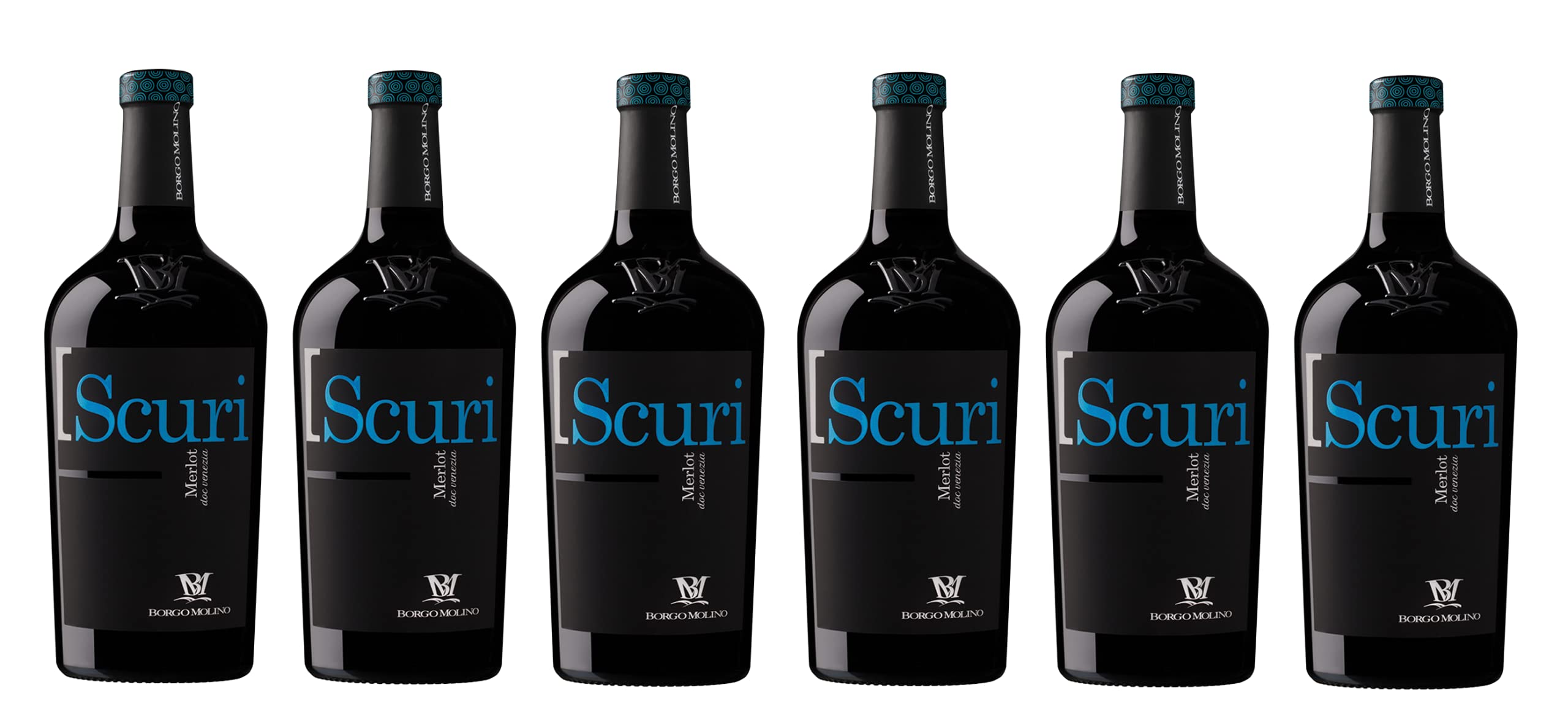 6x 0,75l - 2024er - Borgo Molino - I Scuri - Merlot - Venezia D.O.P. - Veneto - Italien - Rotwein trocken