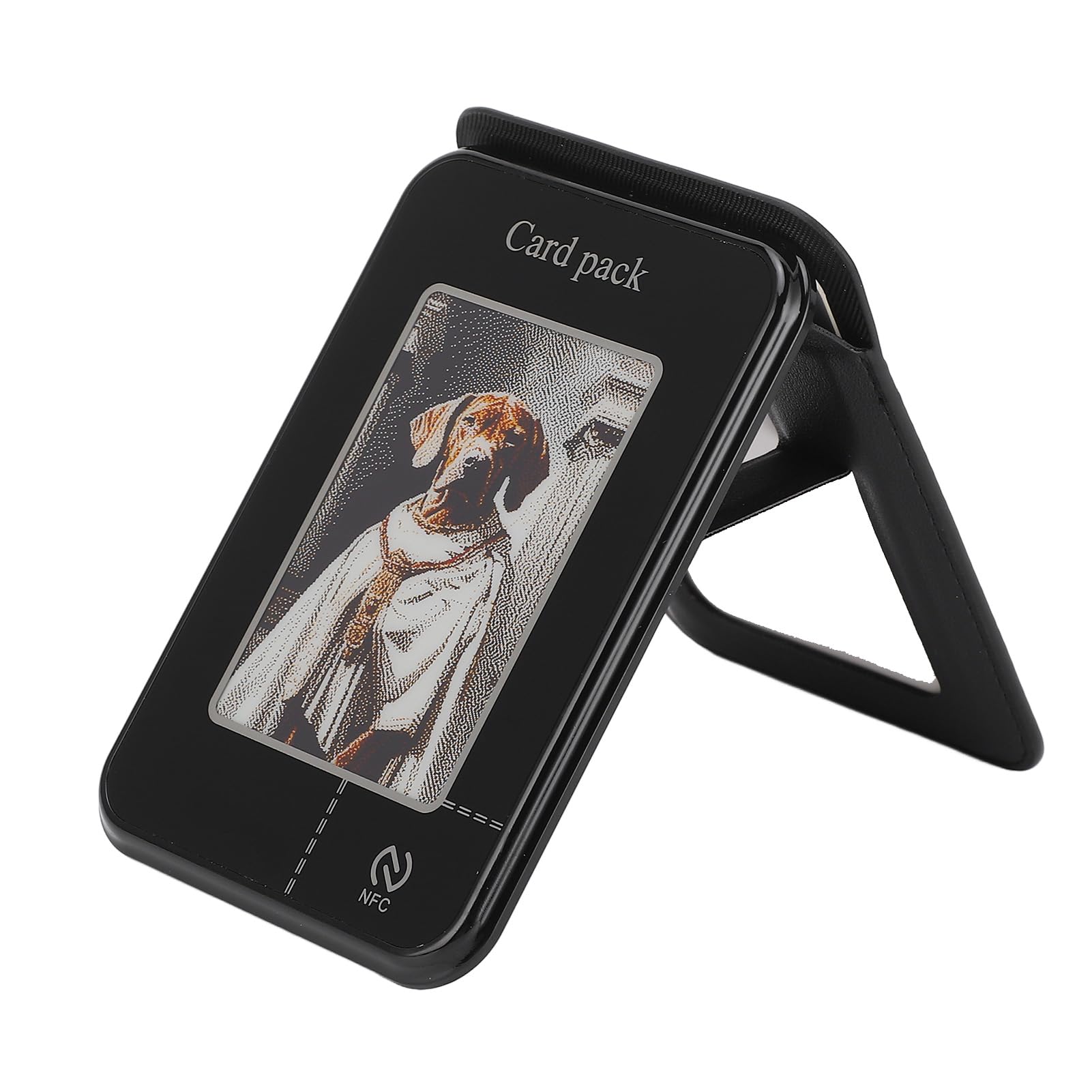 Alomejor Magnetic Wallet Stand with Secure Card Holder