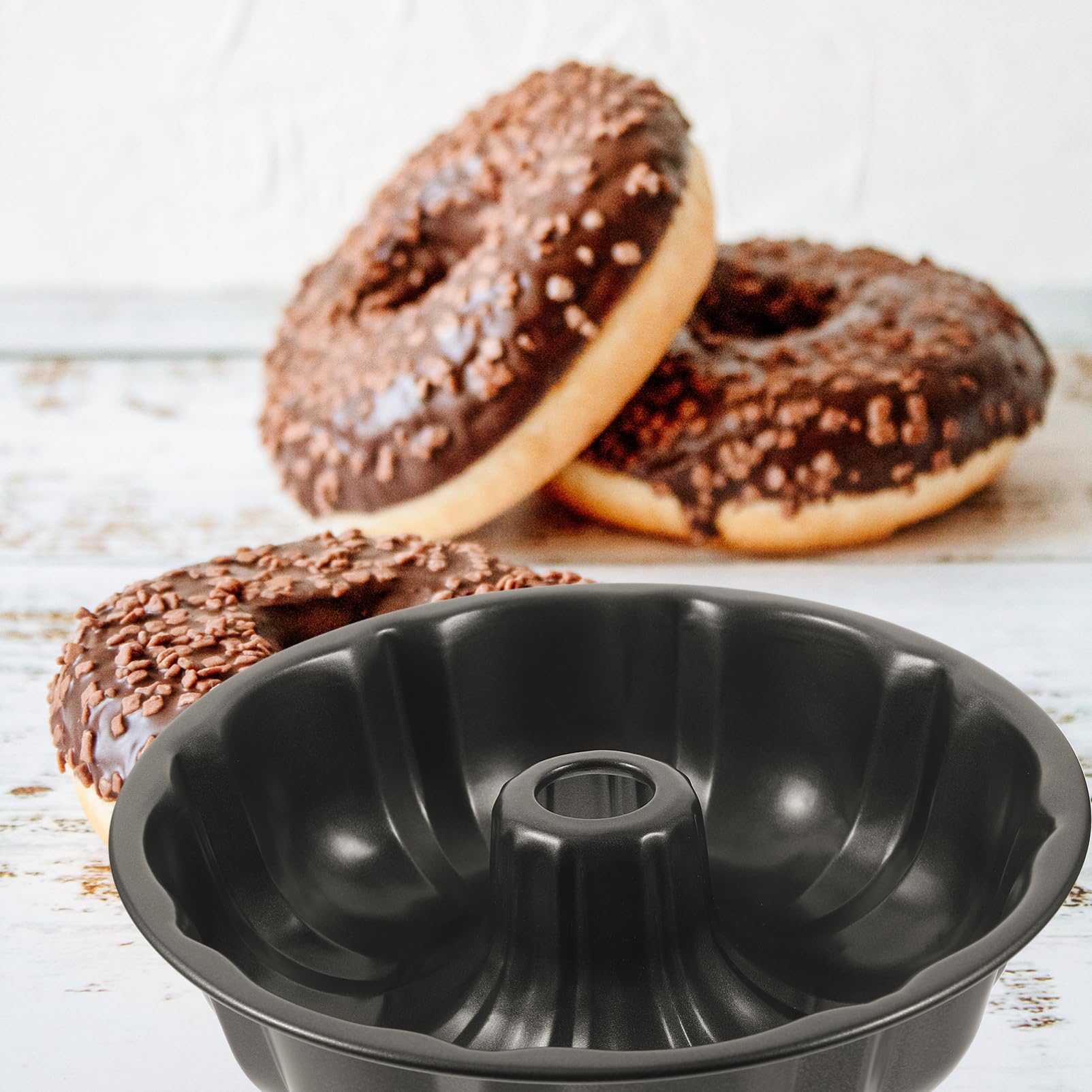 HOLIDYOYO Pumpkin Shape Nonstick Baking Cake and Donut Pan - Easy to and Store for Special Occasions and Everyday Baking