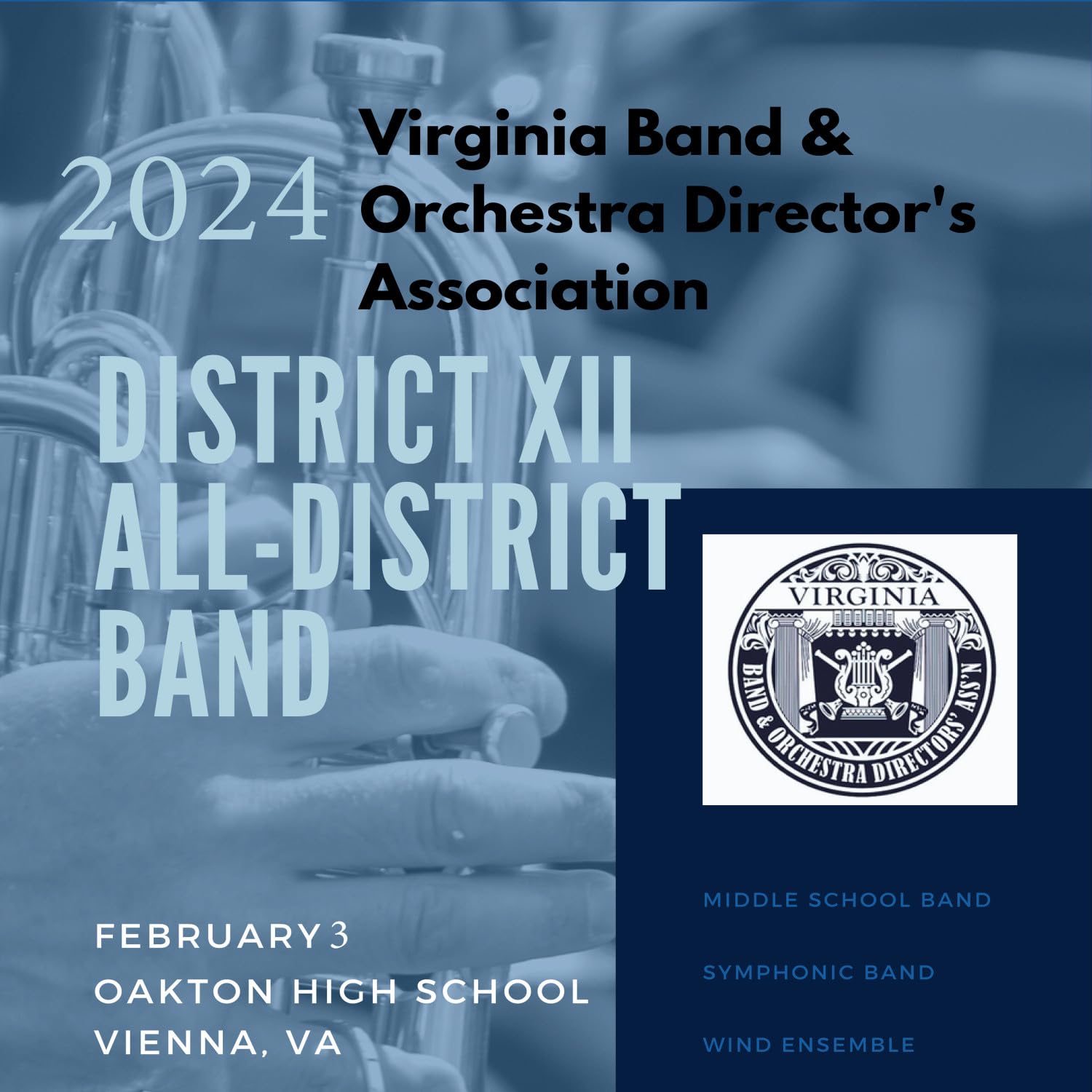 2024 VBODA District XII Middle School Band