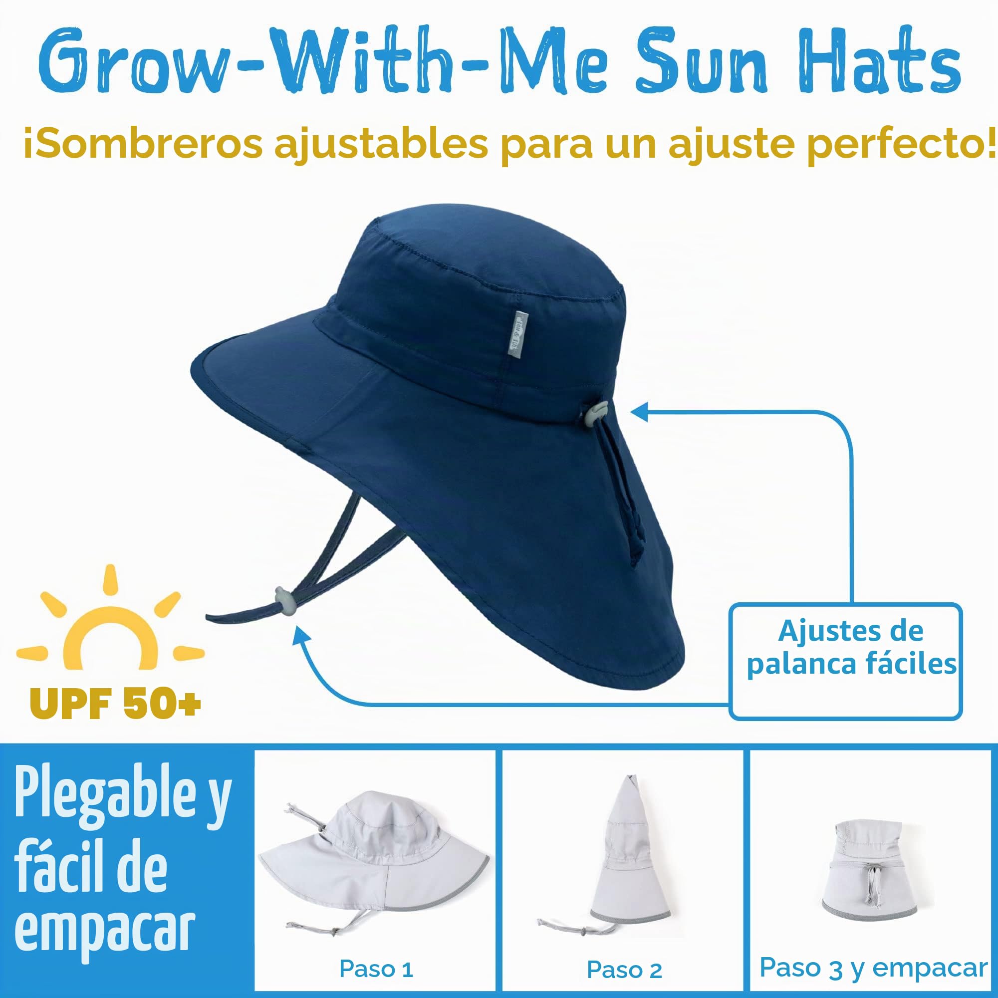 Jan & Jul Summer Swim Sun-Hat for Toddler Kids 100% Cotton (L: 2-5 Years, Cotton Candy Tie-Dye)