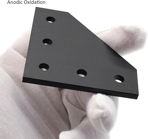 Miniatura 3 de 8 juegos 2020 de extrusión de aluminio 2020 ranura T soporte de esquina serie 20 piezas de hardware extruido placa de junta en forma de L con tuerca