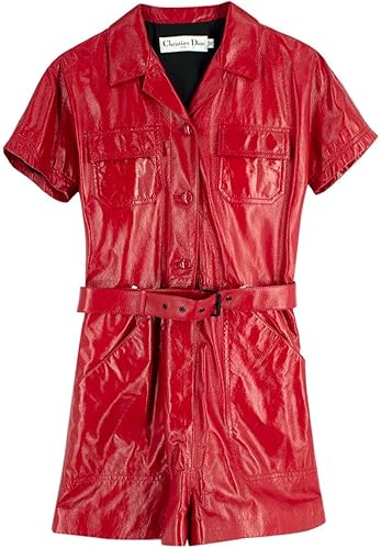 Dior Monos de Cuero Rojo de segunda mano