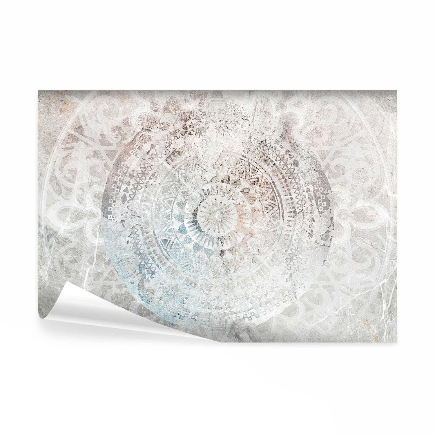 decomonkey Fototapete Mandala Modern, 400x280 cm, Orientalisch Zen Abstrakt | Ornament, Beige, Vlies, Schlafzimmer, Wohnzimmer, Design, Tapete, Fototapeten, Tapeten, Vliestapete, Wandtapete, moderne