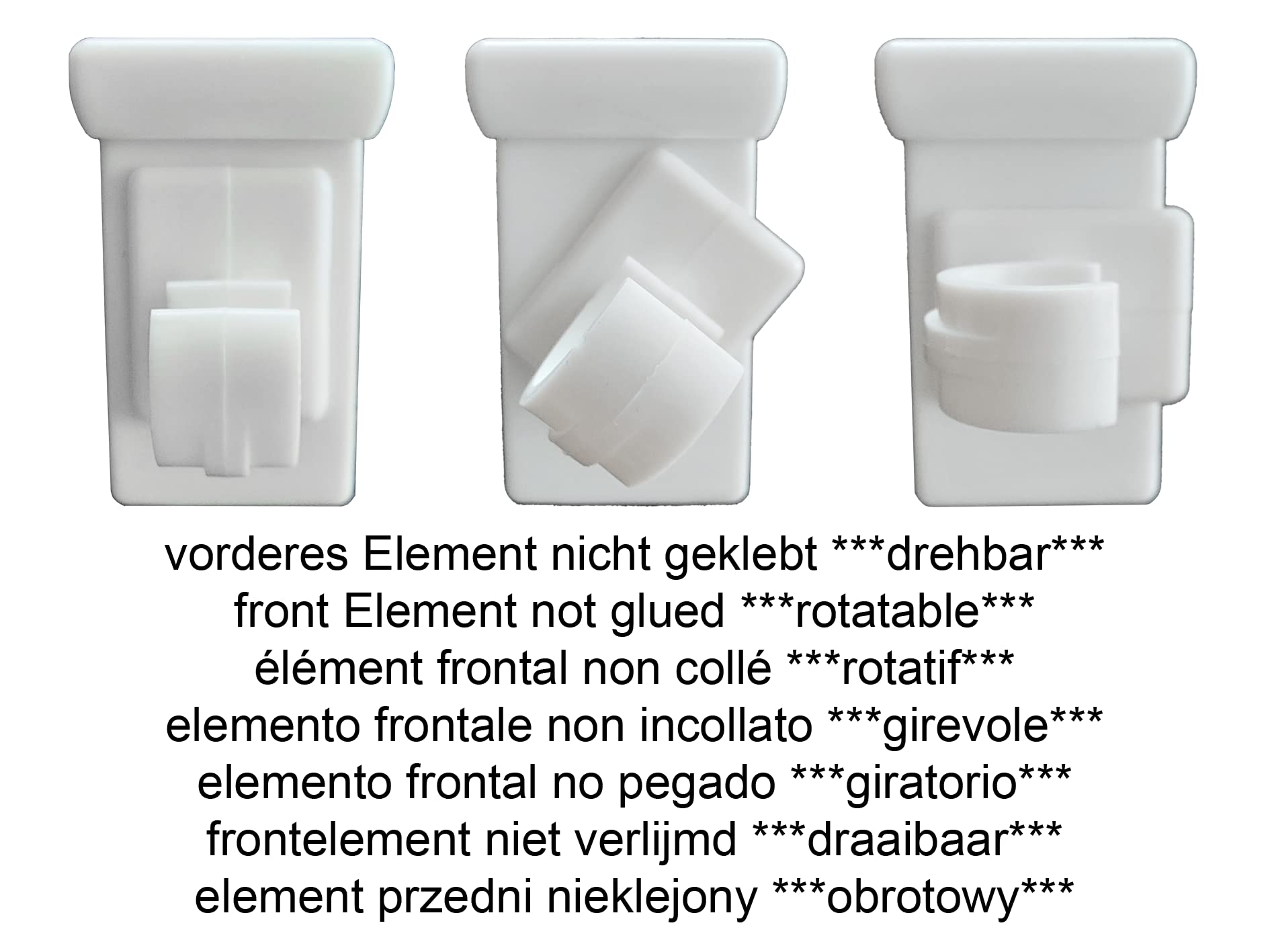 Ganci Per Finestra Senza Fori - 20 Pezzi Bianchi | Per Decorazioni, Spessore 10-27 Mm