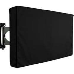 Paneles Protectores Para Paredes KHOMO GEAR Protector TV Exterior Universal para Televisor de 60" - 65" LCD, LED, ó PLASMA, Resistente al Agua, Protector de Pantalla, Compatible con Soportes de Mesa y Pared - Negro 60