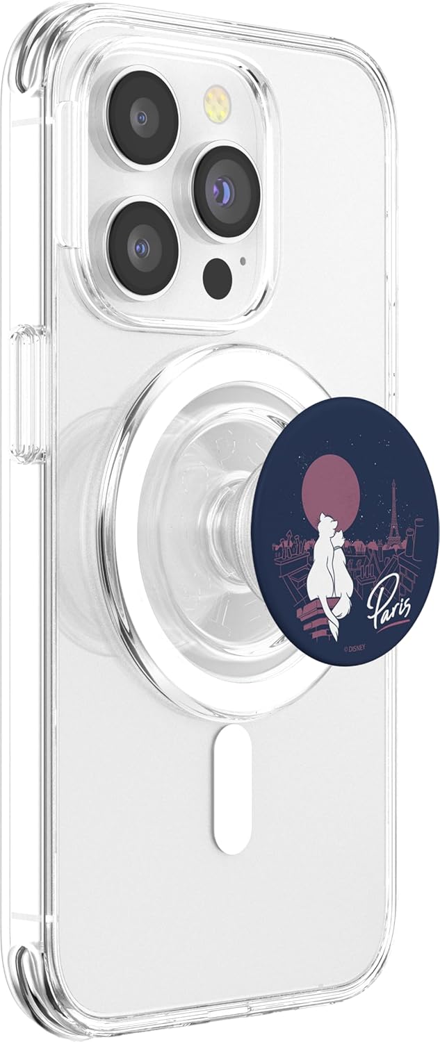 Disney Aristocats Paris Skyline PopSockets MagSafe PopGrip for iPhone