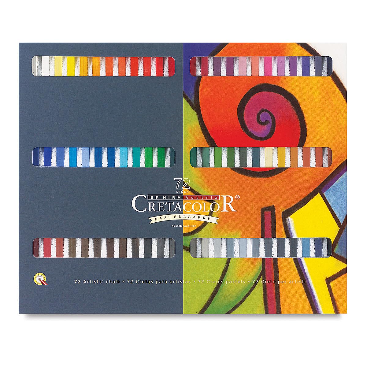 Cretacolor Pastelowe Carre zestaw 72 szt