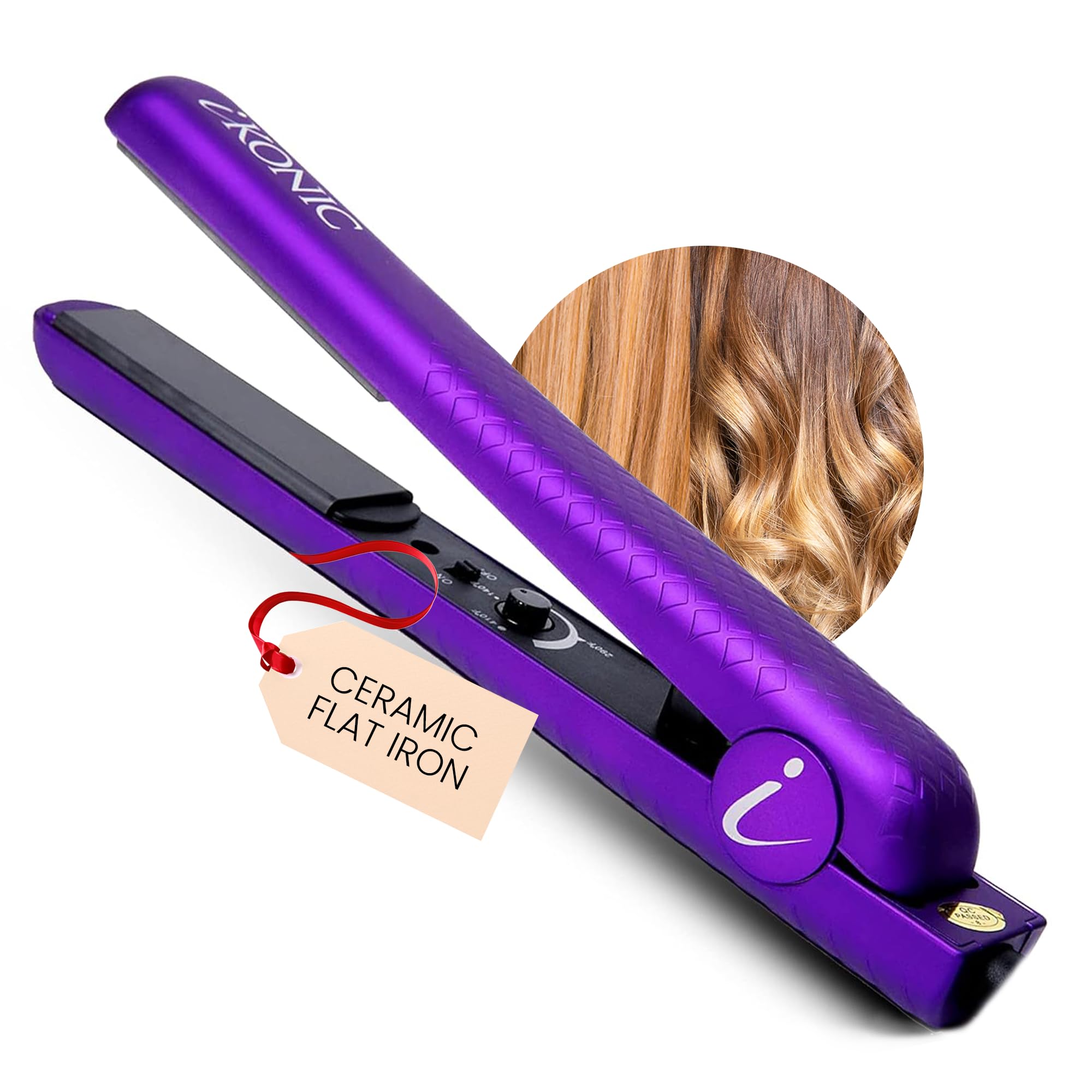 Ikonic1 25 Floating Plates 100 Pure Ceramic Hair Straightener Flat