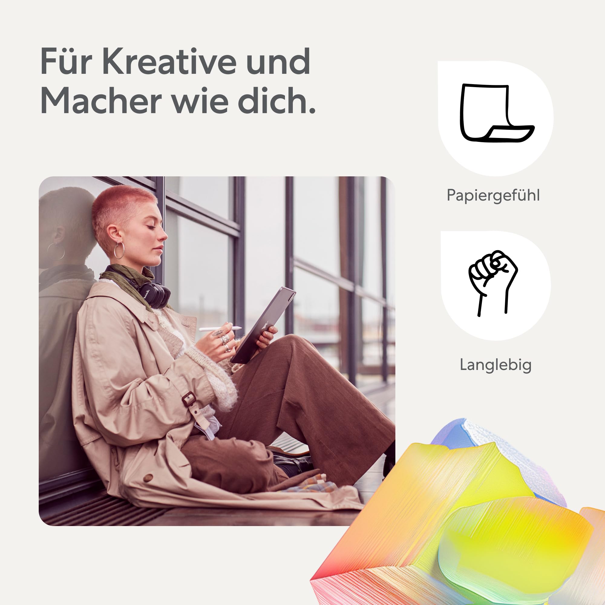 Paperlike 2.1 Folie für iPad Pro 11" (4./3. Gen.) & Air (5./4. Gen.) | (vorherige Version) für ein authentisches Papiergefühl