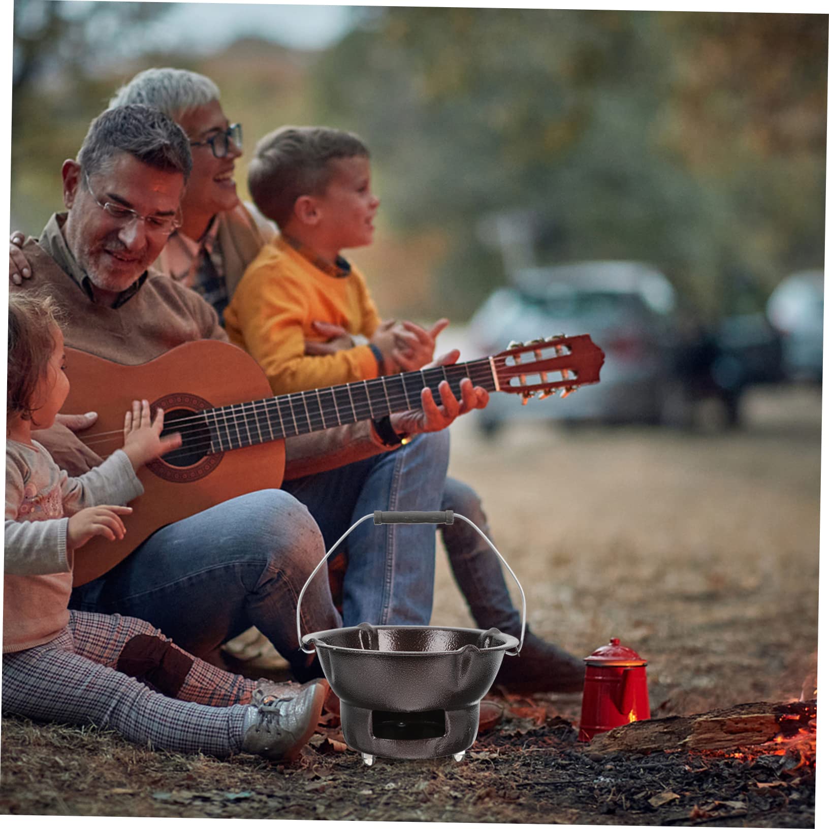 SUPVOX Réchaud À Thé Barbecue Poêle À Charbon Chauffage Extérieur Camping Cuisson